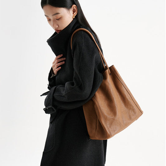 Genuine Leather Soft Crossbody Bag