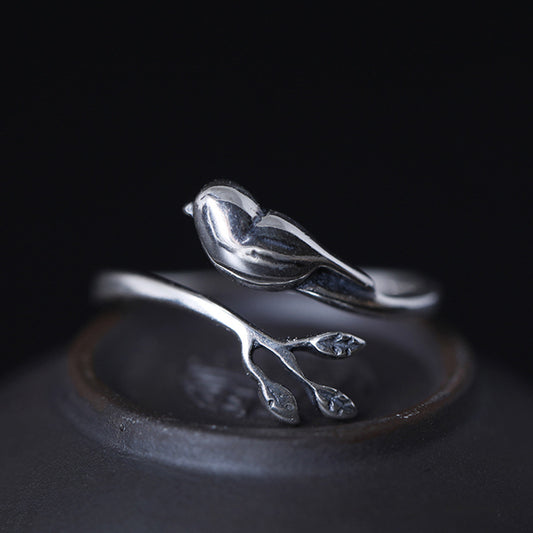 S925 Silver Bird Ring